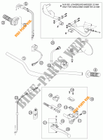 GUIDON / COMMANDES pour KTM 990 ADVENTURE ORANGE ABS de 2006