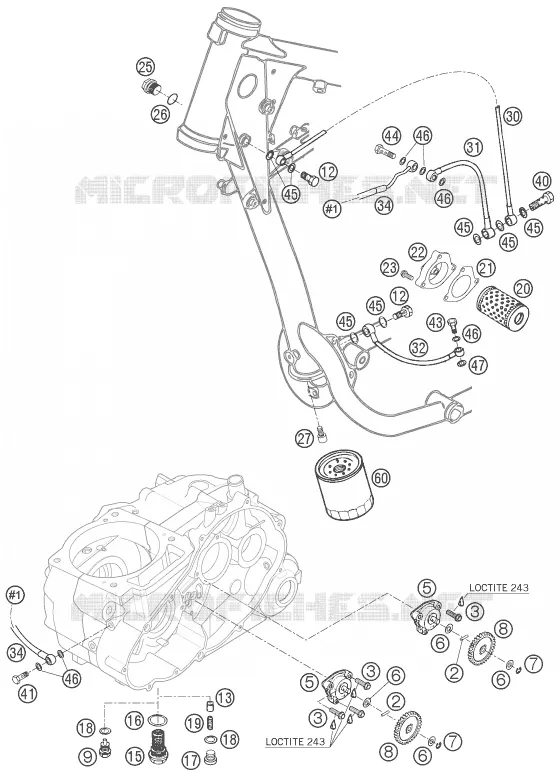 POMPE A HUILE KTM MOTO 640 2006 ADVENTURE  640 LC4 ADVENTURE