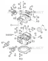 CULASSE pour KTM 640 LC4 ADVENTURE de 2003
