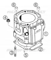 CYLINDRE pour KTM 640 LC4 ADVENTURE de 2003