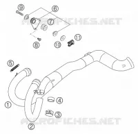 ECHAPPEMENT pour KTM 640 LC4 ADVENTURE de 2003
