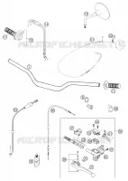 GUIDON / COMMANDES pour KTM 640 LC4 ADVENTURE de 2003