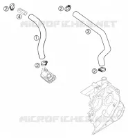 VENTILATION MOTEUR pour KTM 640 LC4 ADVENTURE de 2003