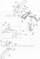 PLASTIQUES pour KTM FREERIDE E-SM de 2016