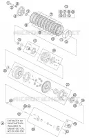 EMBRAYAGE pour KTM 990 SUPERMOTO T BLACK ABS de 2013