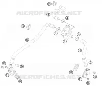 SECONDARY AIR SYSTEM SAS pour KTM 990 SUPERMOTO T BLACK ABS de 2013