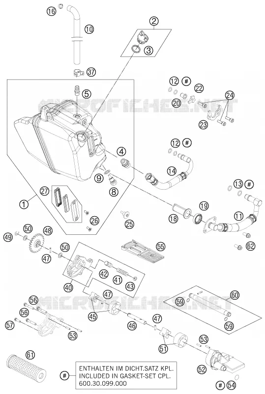 POMPE A HUILE KTM MOTO 990 2012 SUPERMOTO  990 SUPERMOTO T ORANGE ABS