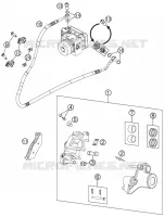 ETRIER DE FREIN AR pour KTM 990 SUPERMOTO T ORANGE ABS de 2012