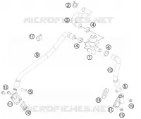 SECONDARY AIR SYSTEM SAS pour KTM 990 SUPERMOTO T ORANGE ABS de 2012