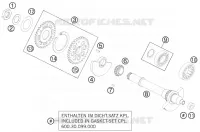 ARBRE D'EQUILIBRAGE pour KTM 990 SUPERMOTO T WHITE ABS de 2012