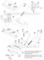 DISTRIBUTION pour KTM 990 SUPERMOTO T WHITE ABS de 2012
