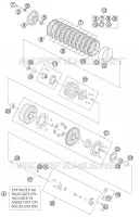EMBRAYAGE pour KTM 990 SUPERMOTO T WHITE ABS de 2012