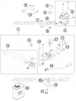 MAITRE CYLINDRE DE FREIN AVANT pour KTM 990 SUPERMOTO T WHITE ABS de 2012