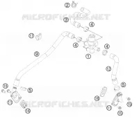 SECONDARY AIR SYSTEM SAS pour KTM 990 SUPERMOTO T WHITE ABS de 2012
