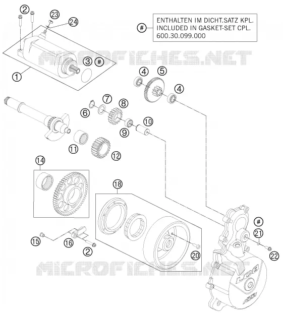 DEMARREUR ELECTRIQUE KTM MOTO 990 2012 SUPERMOTO  990 SM-T WHITE ABS SPECIAL EDITION
