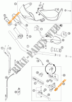 GUIDON / COMMANDES pour KTM 990 SUPERMOTO T SILVER de 2010