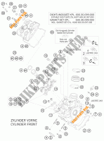 CULASSE AVANT pour KTM 990 SUPERMOTO T ORANGE de 2010