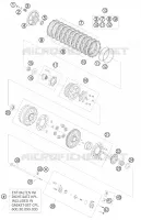 EMBRAYAGE pour KTM 990 SUPERMOTO T ORANGE de 2010