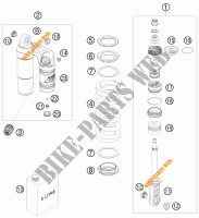 AMORTISSEUR (PIECES) pour KTM 990 SUPERMOTO T LIMITED EDITION de 2010