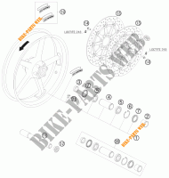ROUE AVANT pour KTM 990 SUPERMOTO T LIMITED EDITION de 2010