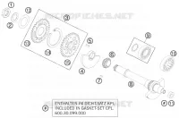ARBRE D'EQUILIBRAGE pour KTM 990 SUPERMOTO R ABS de 2013