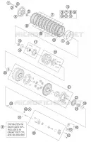 EMBRAYAGE pour KTM 990 SUPERMOTO R ABS de 2013