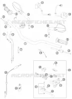 GUIDON / COMMANDES pour KTM 990 SUPERMOTO R ABS de 2013