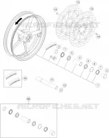 ROUE AVANT pour KTM 990 SUPERMOTO R ABS de 2013