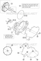 CARTER EMBRAYAGE pour KTM 990 SUPERMOTO ORANGE de 2008