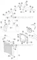 CIRCUIT DE REFROIDISSEMENT pour KTM 990 SUPERMOTO ORANGE de 2008