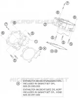 CYLINDRE pour KTM 990 SUPERMOTO ORANGE de 2008