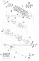 EMBRAYAGE pour KTM 990 SUPERMOTO ORANGE de 2008
