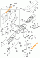 RESERVOIR / SELLE pour KTM 950 SUPERMOTO R de 2008