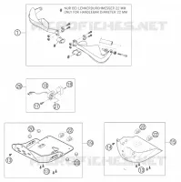 ACCESSOIRES pour KTM 640 LC4 SUPERMOTO BLUE de 2005