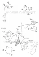 ALLUMAGE pour KTM 640 LC4 SUPERMOTO BLUE de 2005