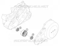 ARBRE D'EQUILIBRAGE pour KTM 640 LC4 SUPERMOTO BLUE de 2005