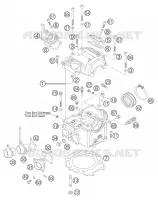 CULASSE pour KTM 640 LC4 SUPERMOTO BLUE de 2005