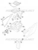 FILTRE A AIR pour KTM 640 LC4 SUPERMOTO BLUE de 2005