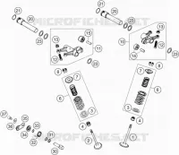 SOUPAPES pour KTM 640 LC4 SUPERMOTO BLUE de 2005