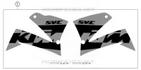 AUTOCOLLANTS pour KTM 625 SMC de 2004