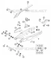 BRAS OSCILLANT  pour KTM 625 SMC de 2004