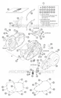 CARTER MOTEUR pour KTM 625 SMC de 2004