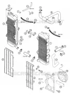 CIRCUIT DE REFROIDISSEMENT pour KTM 625 SMC de 2004