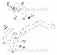 ECHAPPEMENT pour KTM 625 SMC de 2004
