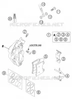 ETRIER DE FREIN AVANT pour KTM 625 SMC de 2004