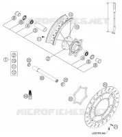 ROUE AVANT pour KTM 625 SMC de 2004