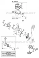 VILEBREQUIN / PISTON pour KTM 625 SMC de 2004