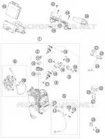 BOITIER PAPILLON INJECTION pour KTM 690 SUPERMOTO LIMITED EDITION de 2009