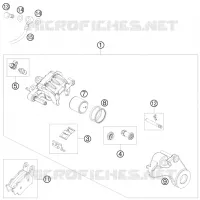 ETRIER DE FREIN AR pour KTM 690 SUPERMOTO LIMITED EDITION de 2009