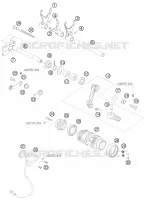 MECANISME DE SELECTION DE VITESSES pour KTM 690 SUPERMOTO LIMITED EDITION de 2009